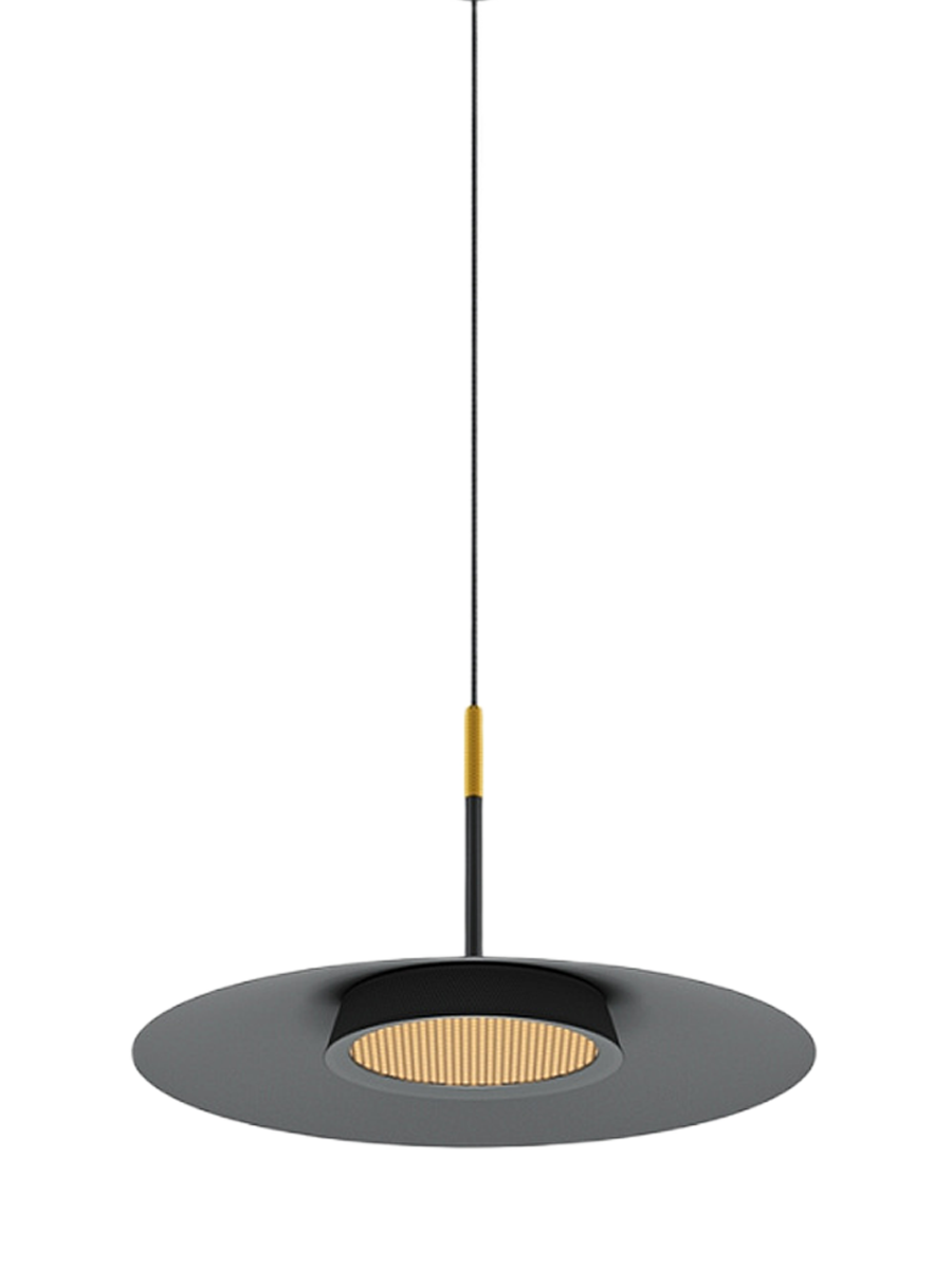 
Lampada a sospensione Loop di design a LED "El" - Nero