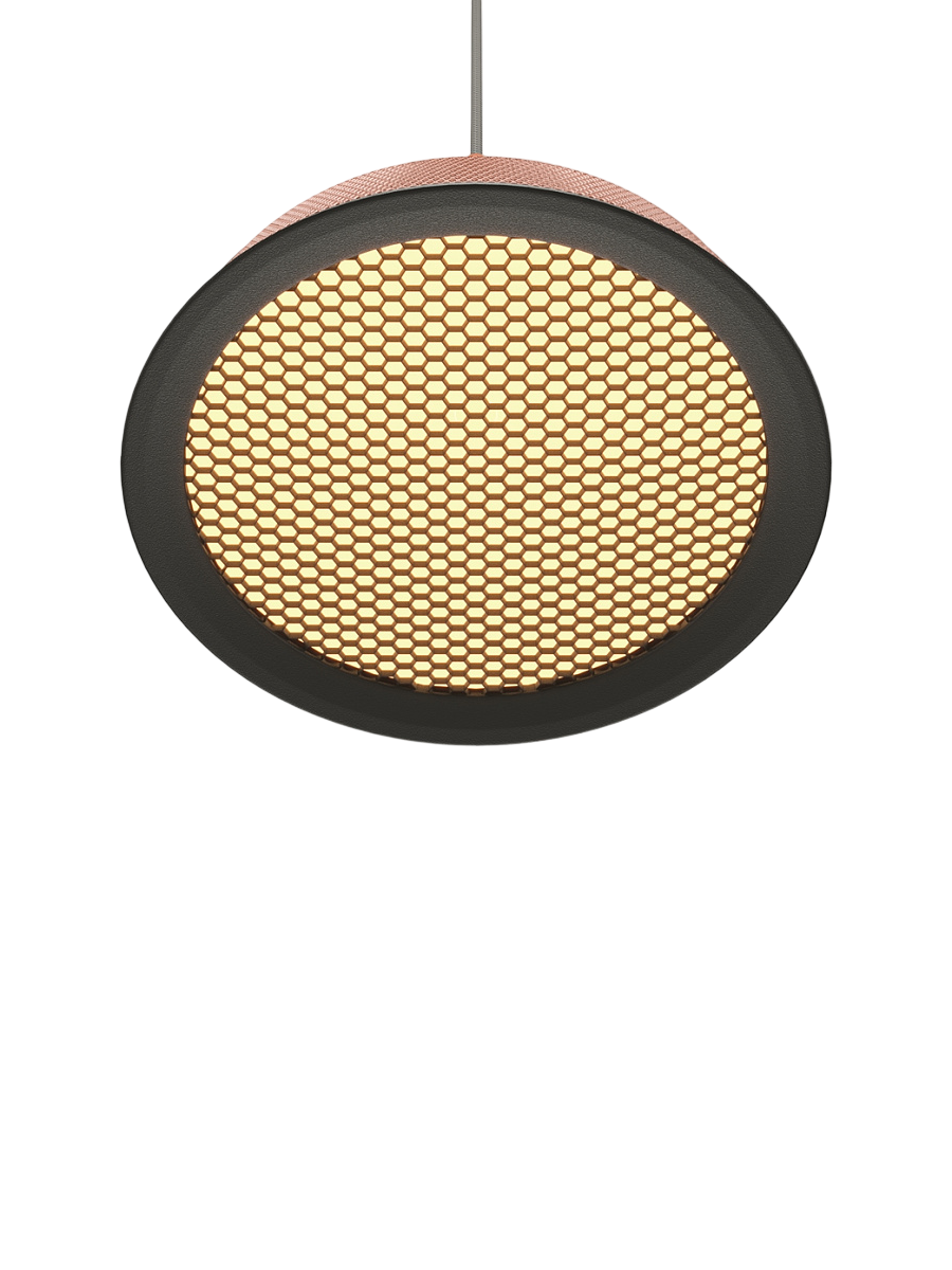 
Lampada a sospensione di design a LED "El" - Rosso ocra