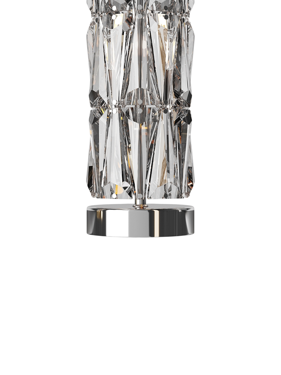 
Lampada da terra di design in cristallo “Puntes” - Argento