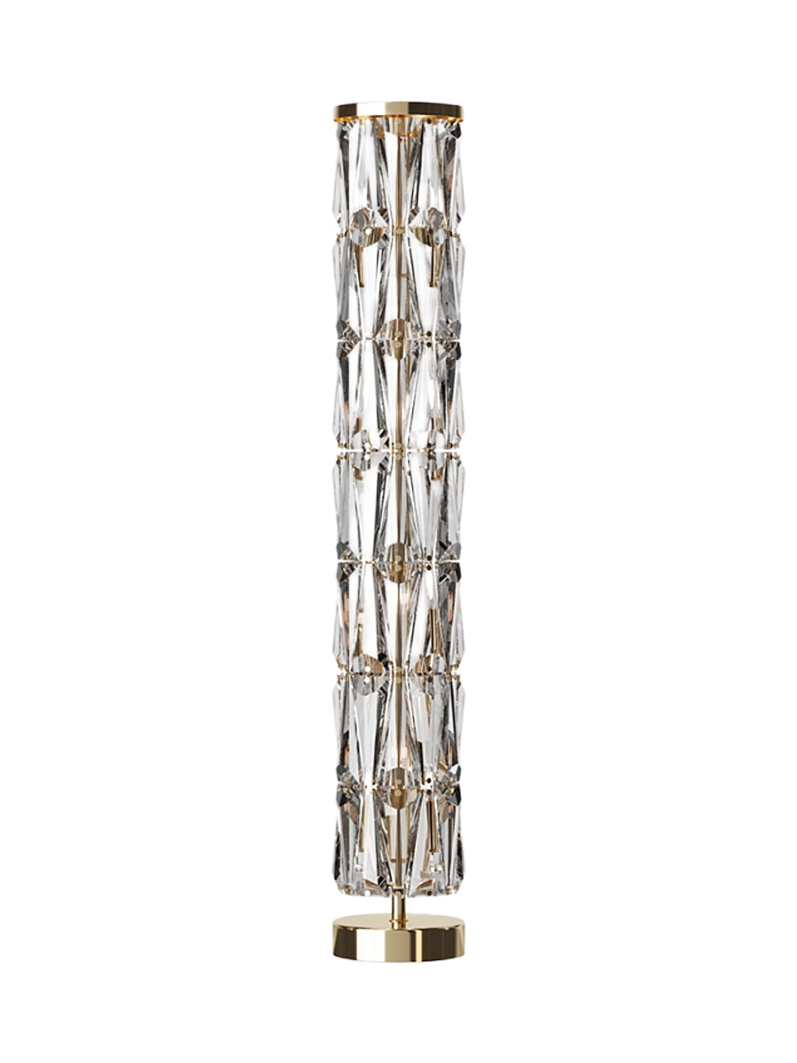 
Lampada da terra di design in cristallo “Puntes” - Oro