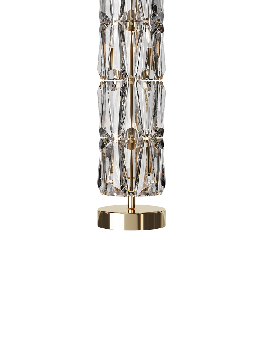 
Design Kristall Stehlampe „Puntes“ - Gold