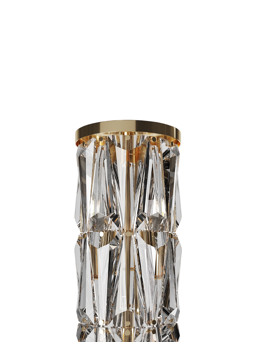 
Design Kristall Stehlampe „Puntes“ - Gold