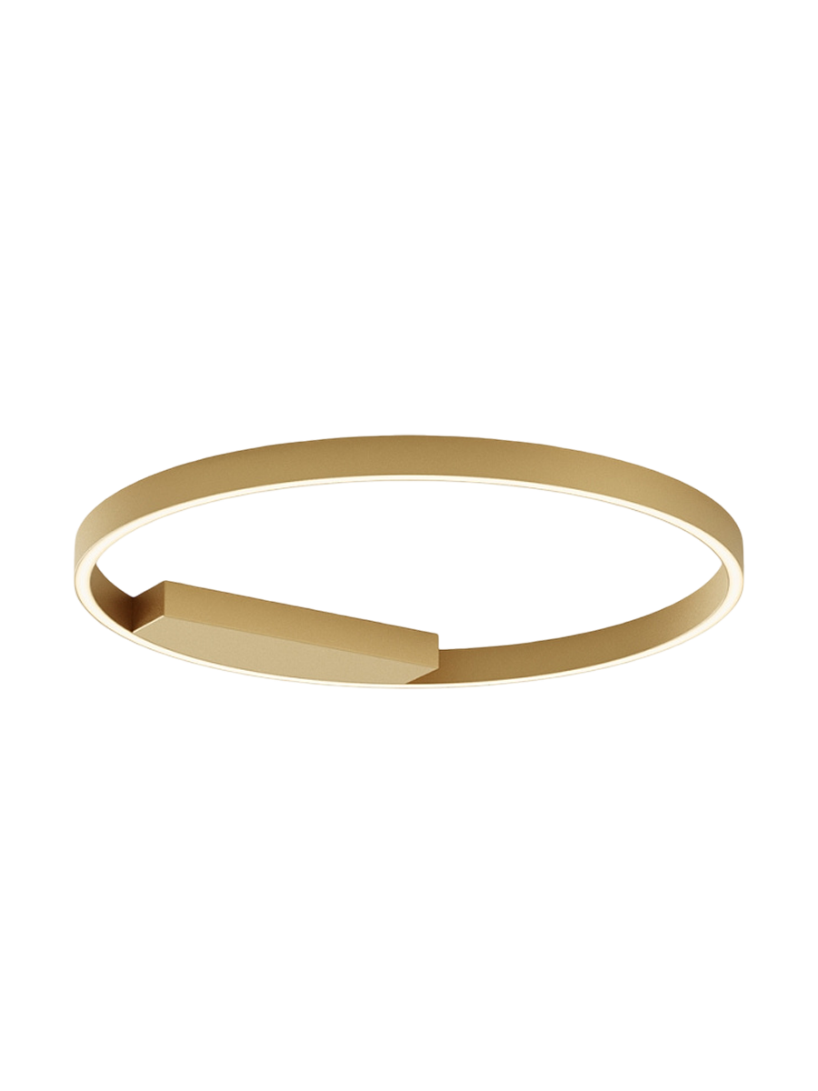 
Large LED Design Wandlampe „Rim" - Gold / ø 60cm