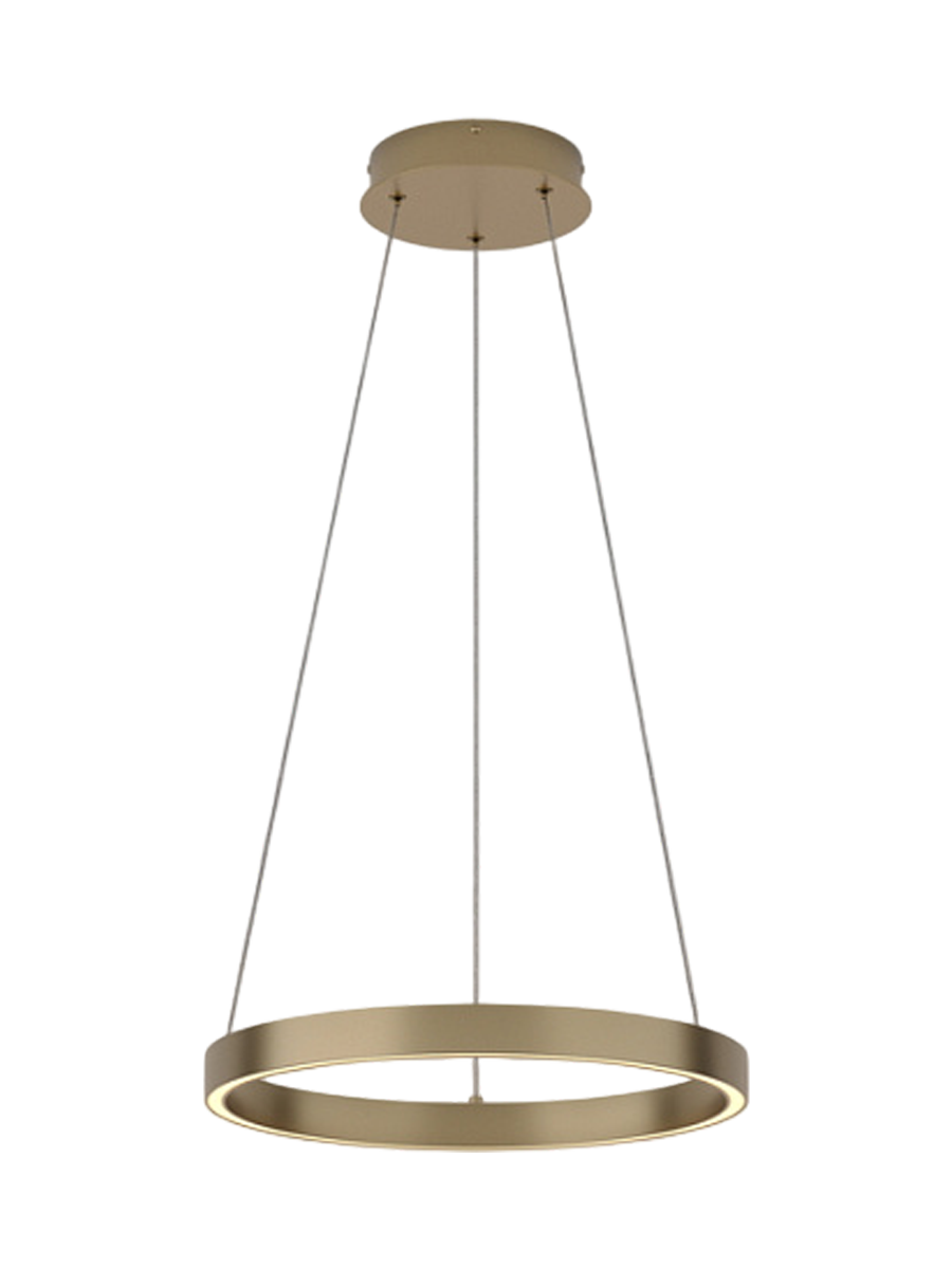
Lampada a sospensione di design LED “Rim”, 1 anello - Oro / ø 40cm