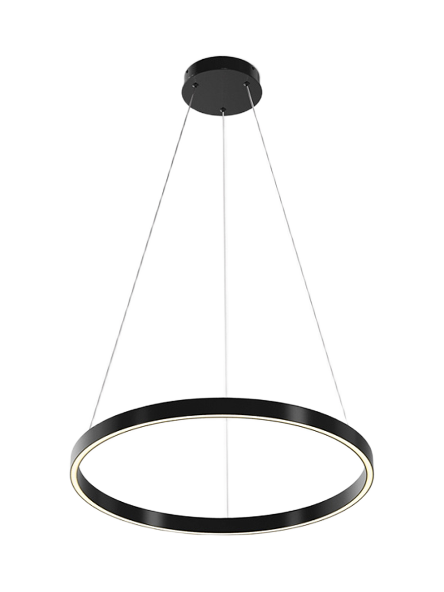 
Lampada a sospensione di design LED “Rim”, 1 anello - Nero / ø 60cm