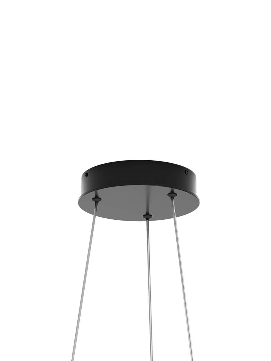 
Lampada a sospensione di design LED “Rim”, 1 anello - Nero / ø 60cm