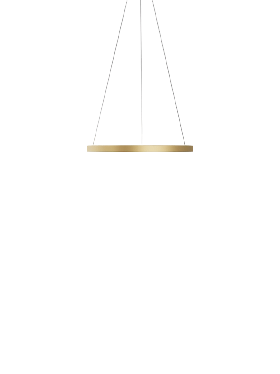 
Lampada a sospensione di design LED “Rim”, 1 anello - Oro / ø 60cm