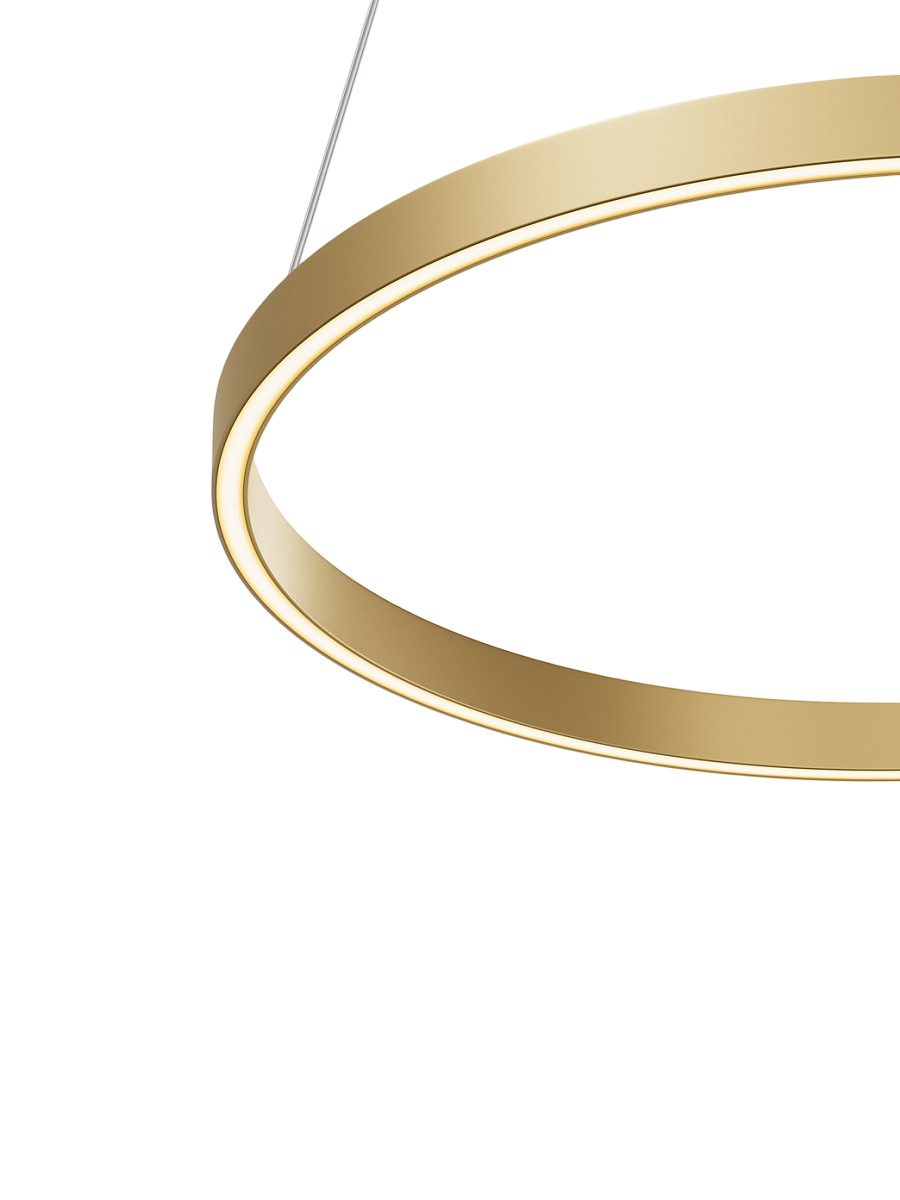 
Lampada a sospensione di design LED “Rim”, 1 anello - Oro / ø 60cm