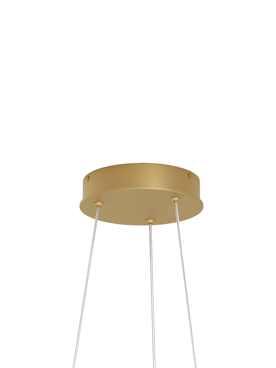 
Lampada a sospensione di design LED “Rim”, 1 anello - Oro / ø 60cm