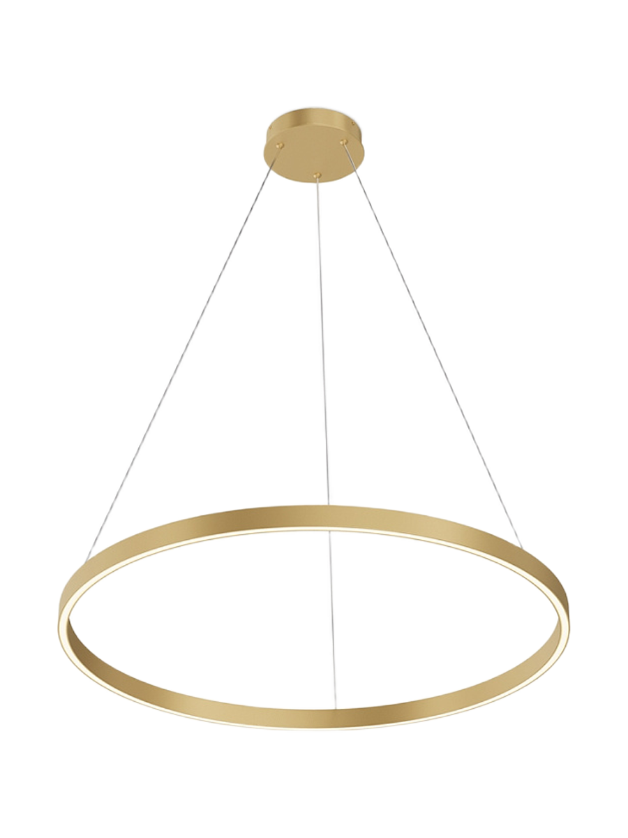 
Lampada a sospensione di design LED “Rim”, 1 anello - Oro / ø 80cm
