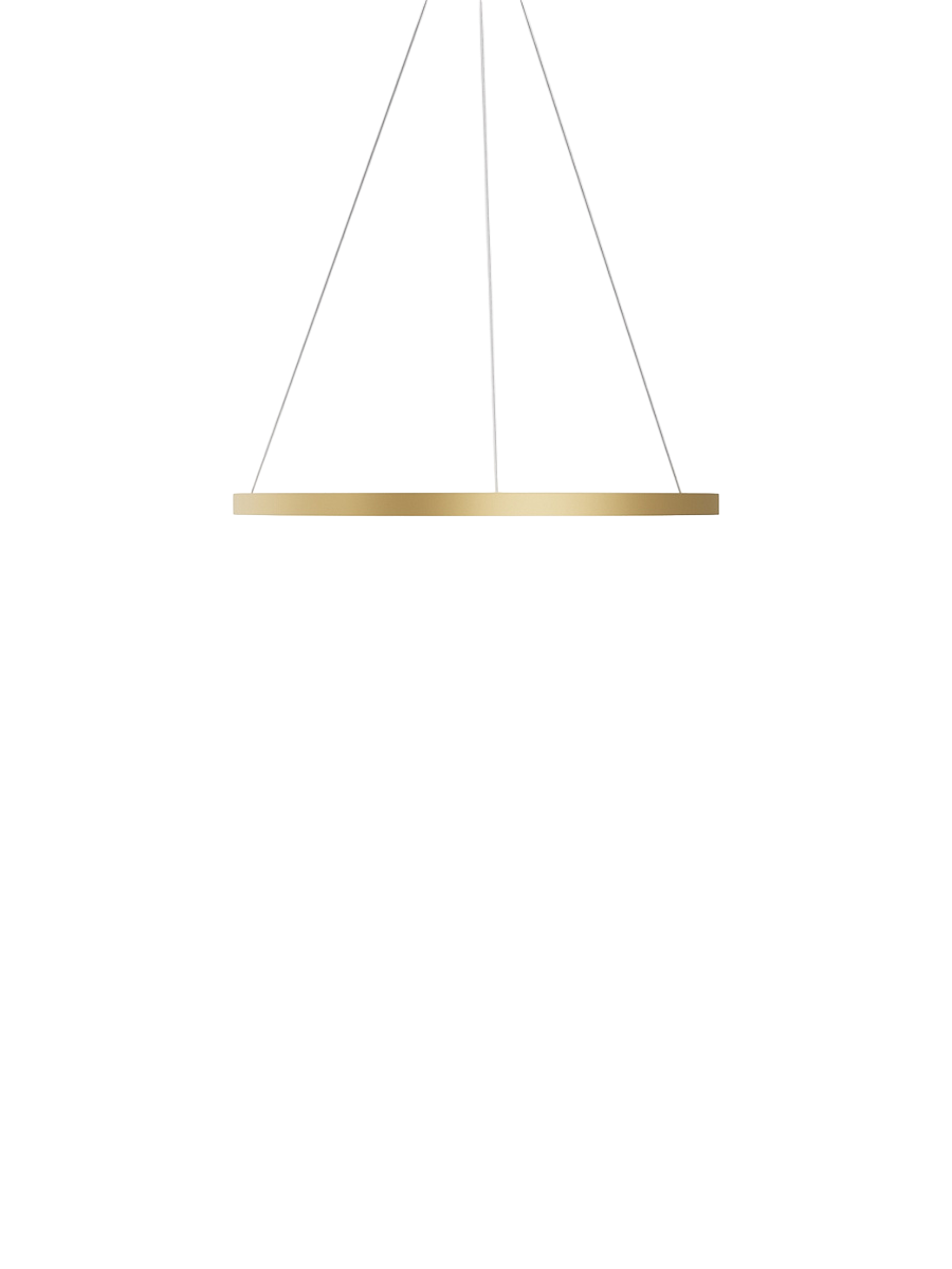 
Lampada a sospensione di design LED “Rim”, 1 anello - Oro / ø 80cm