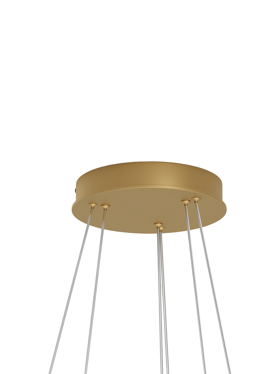 
Lampada a sospensione di design LED “Rim”, 2 anelli - Oro