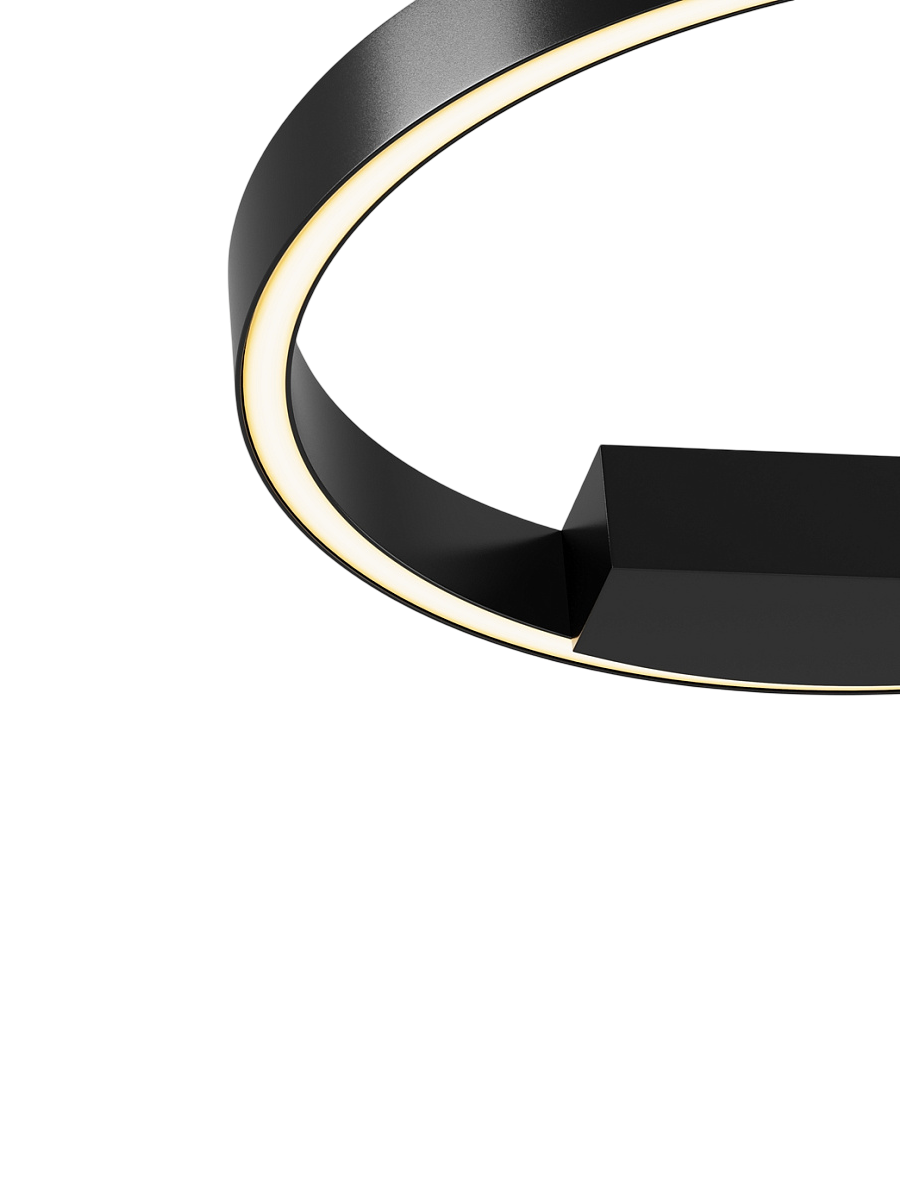 
Applique murale LED design « Rim » - Noir / ø 40 cm