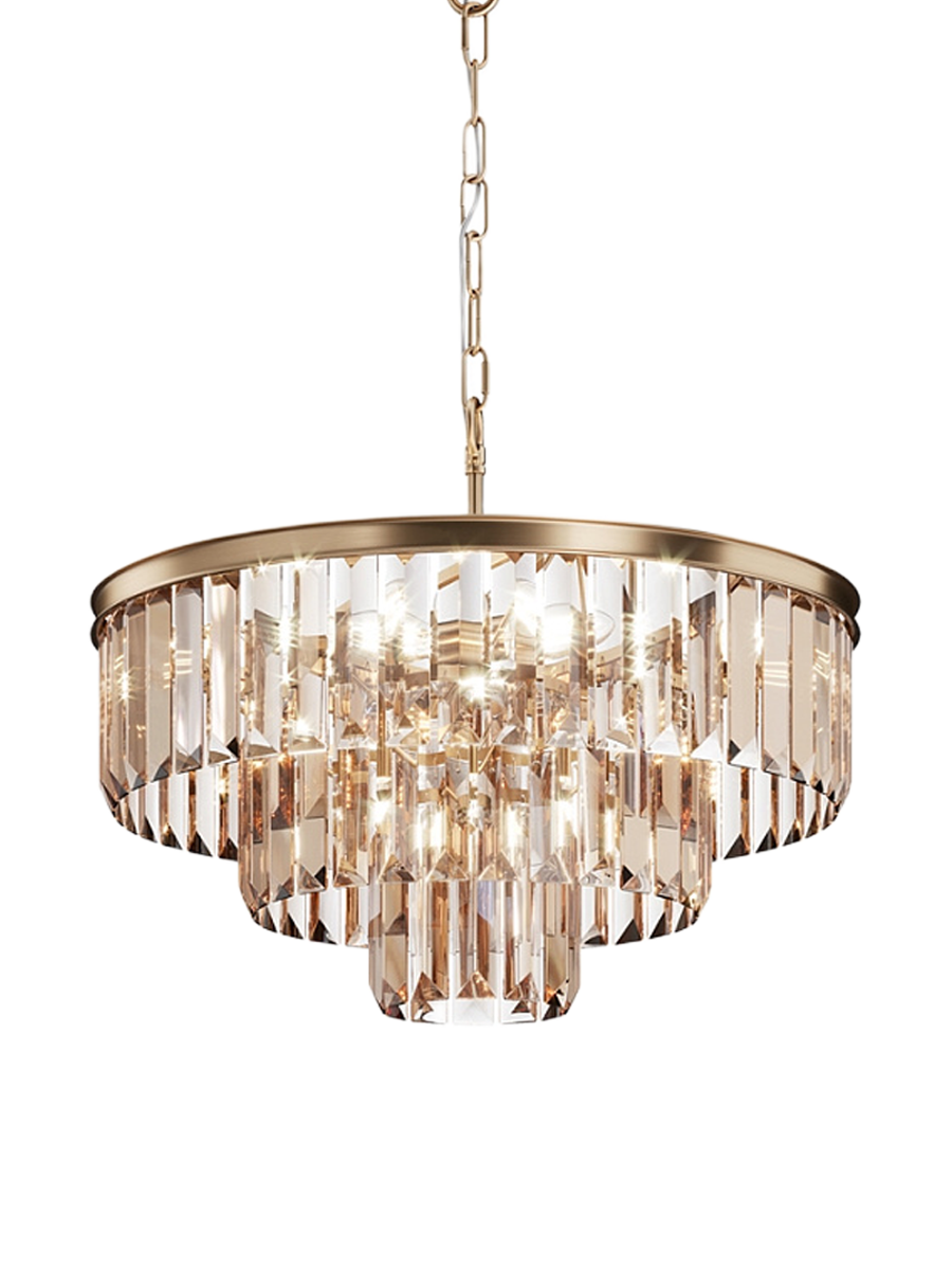 
Exklusive Pendellampe „Revero“ 7-Flammig - Gold, Bernstein