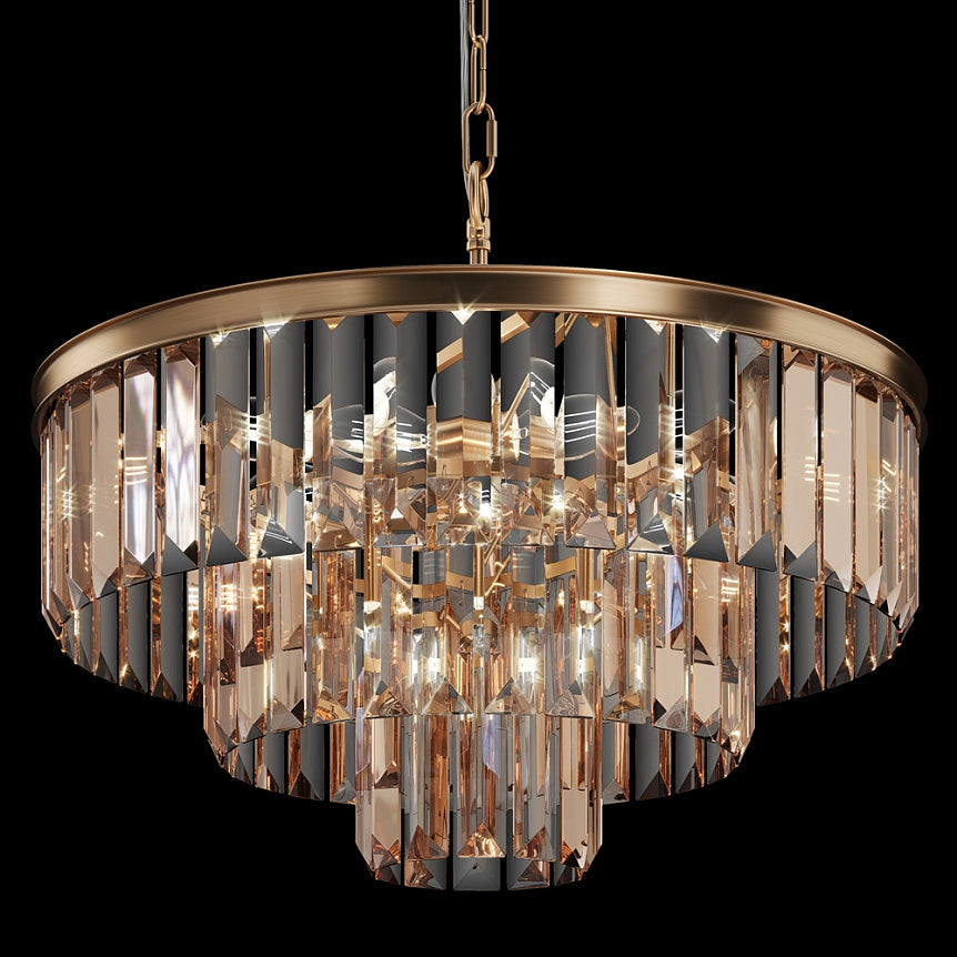 
Exklusive Pendellampe „Revero“ 7-Flammig - Gold, Bernstein