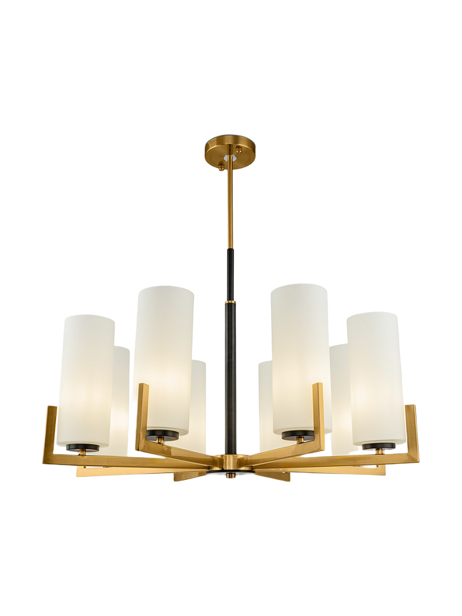 
Designer Chandelier "Fortano" - 8-bulb