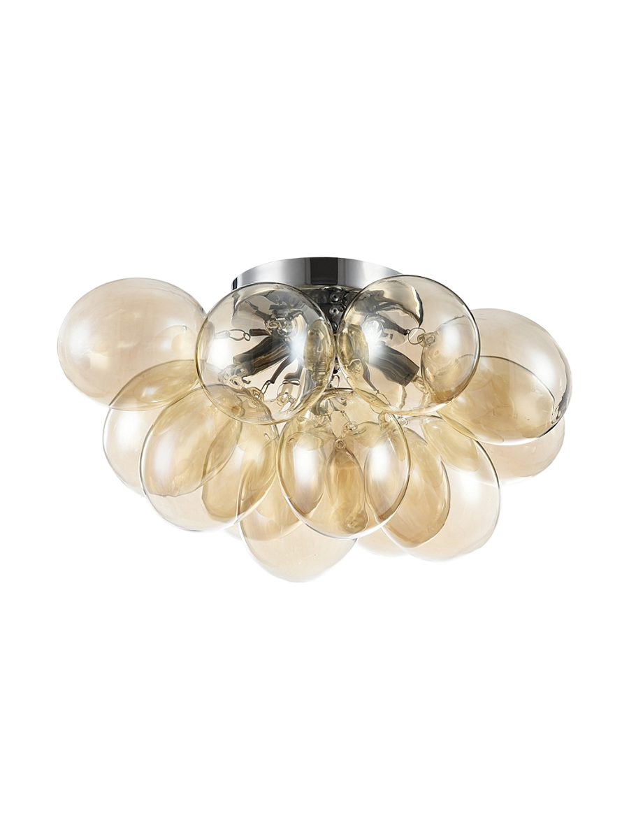 
Designer Ceiling Lamp "Balbo" 4-Bulb - Amber