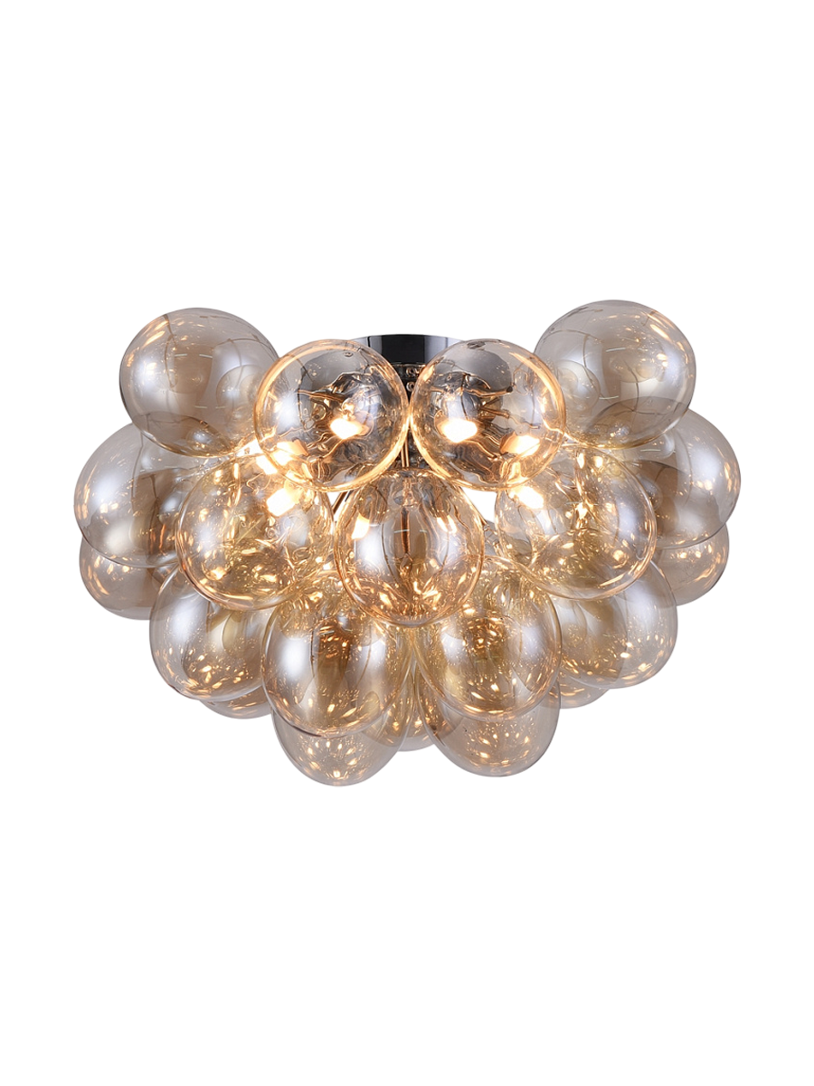
"Balbo" 8-Bulb Designer Ceiling Light - Amber