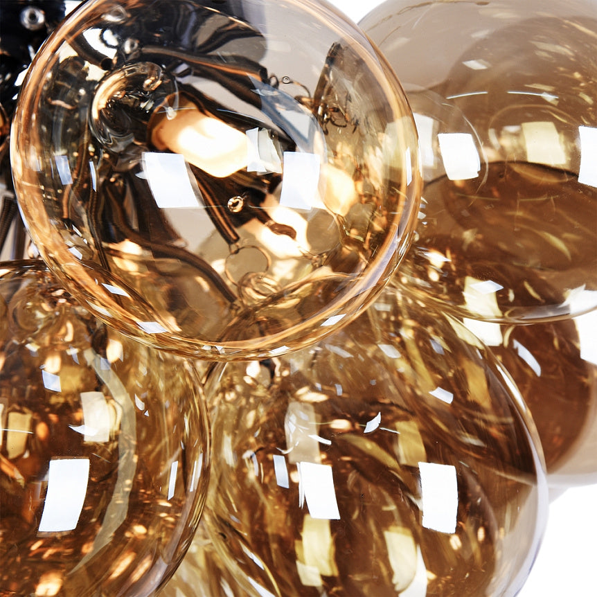 
"Balbo" 8-Bulb Designer Ceiling Light - Amber