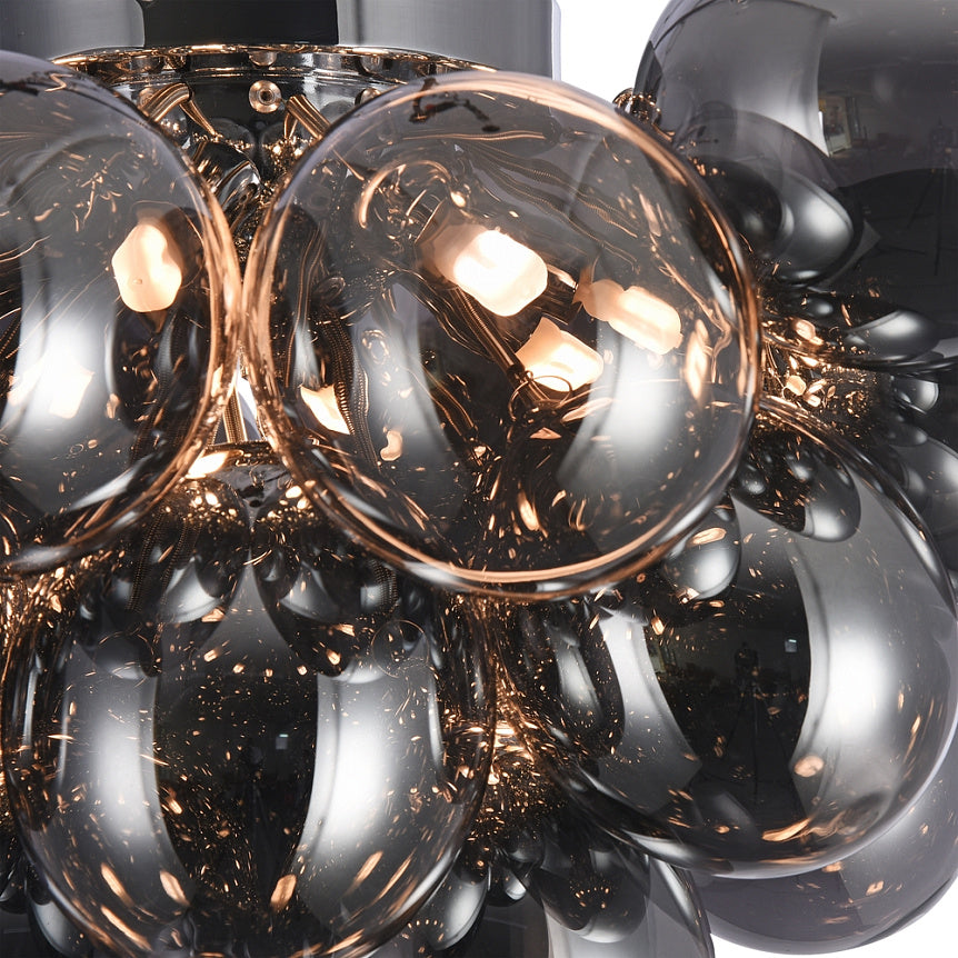 
"Balbo" 8-Bulb Designer Ceiling Light - Grey
