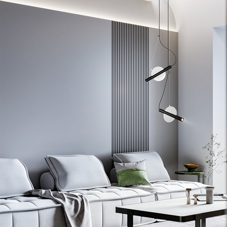 
Lampada a sospensione di design LED “Enigma” - Bianco, Nero