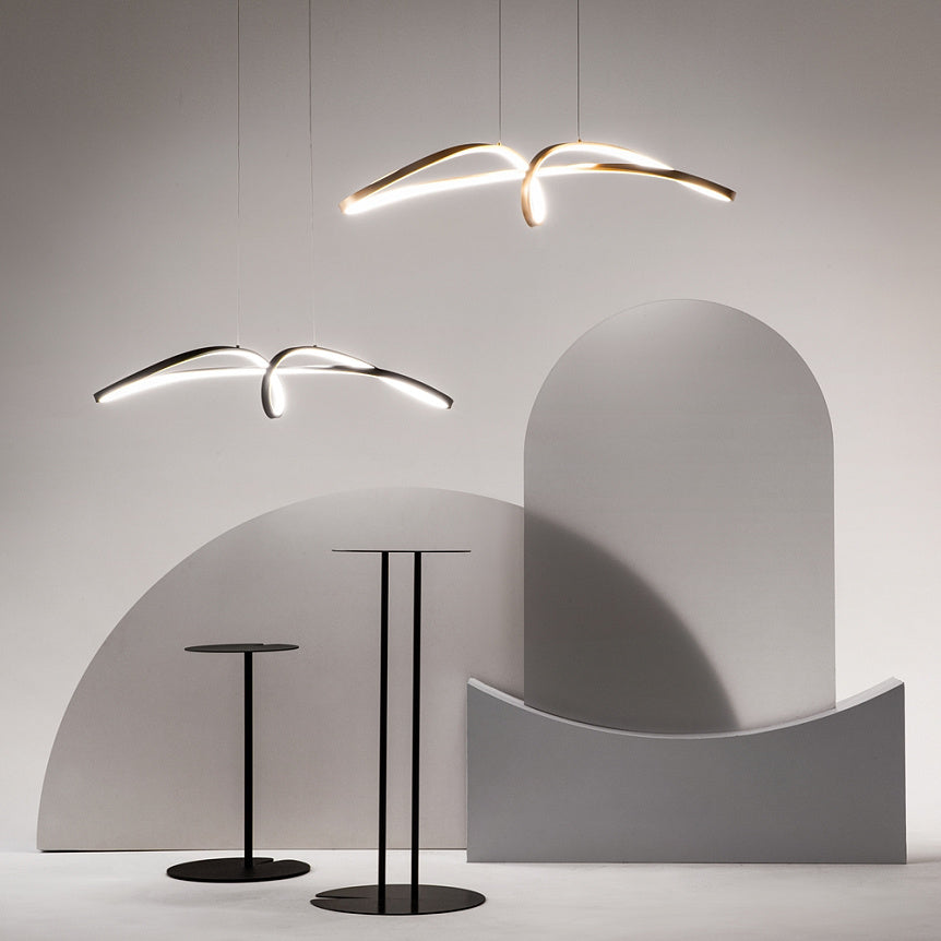 
Loop LED Design Pendant Lamp "Curve" - Black