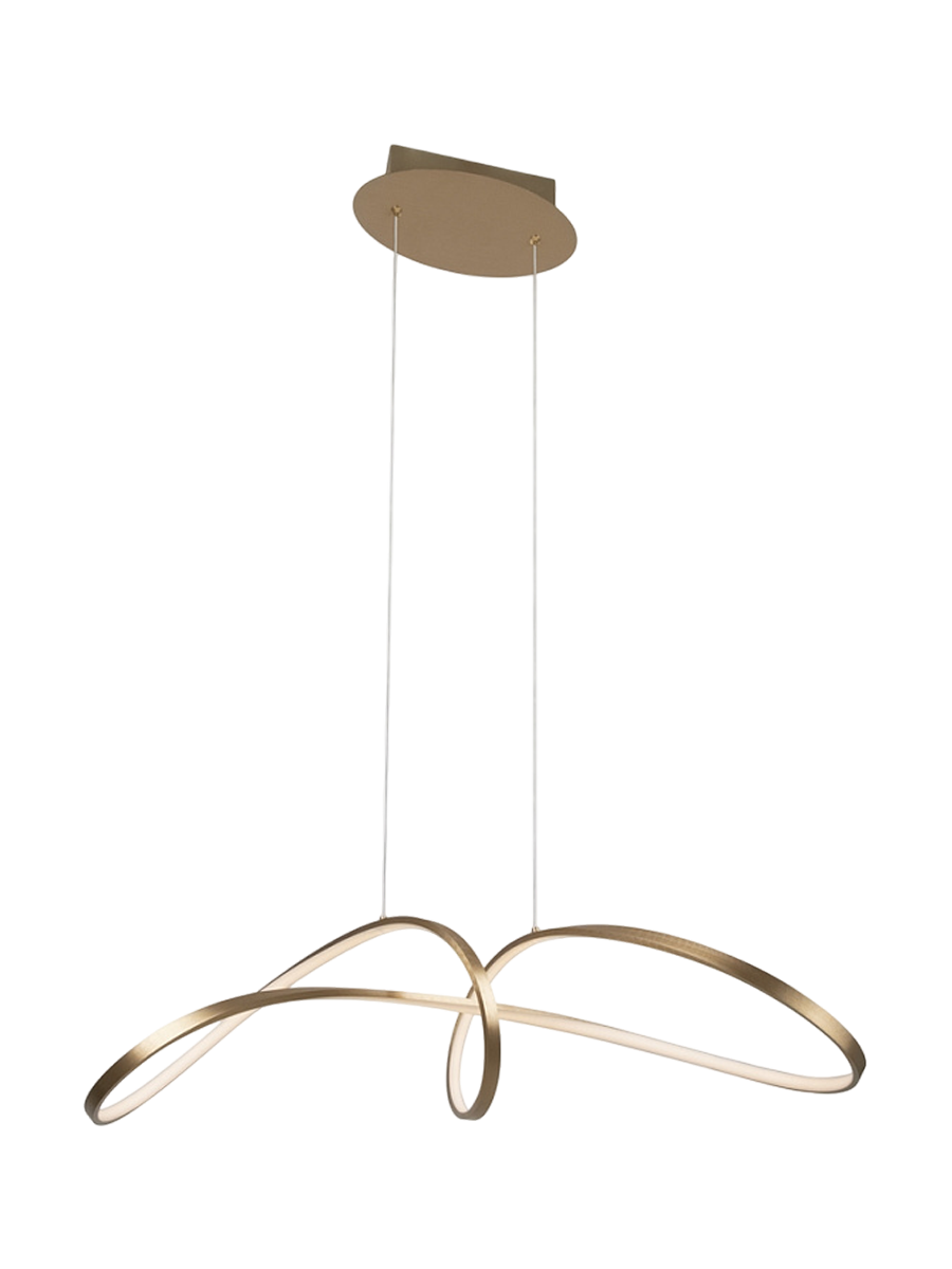 
Loop LED Design Pendant Lamp "Curve" - Brass