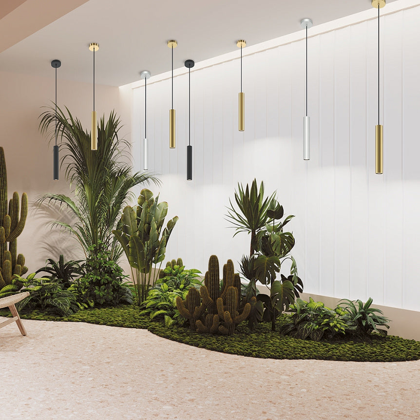 
Lampada a sospensione di design “Pro Focus” - Oro lucido