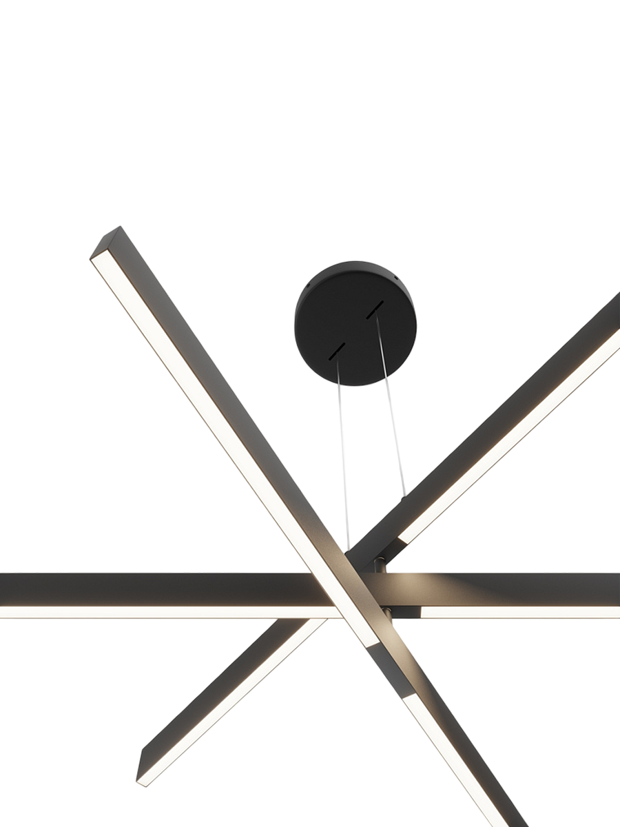 
Lampada a sospensione flessibile di design a LED „Origami“ - Nero