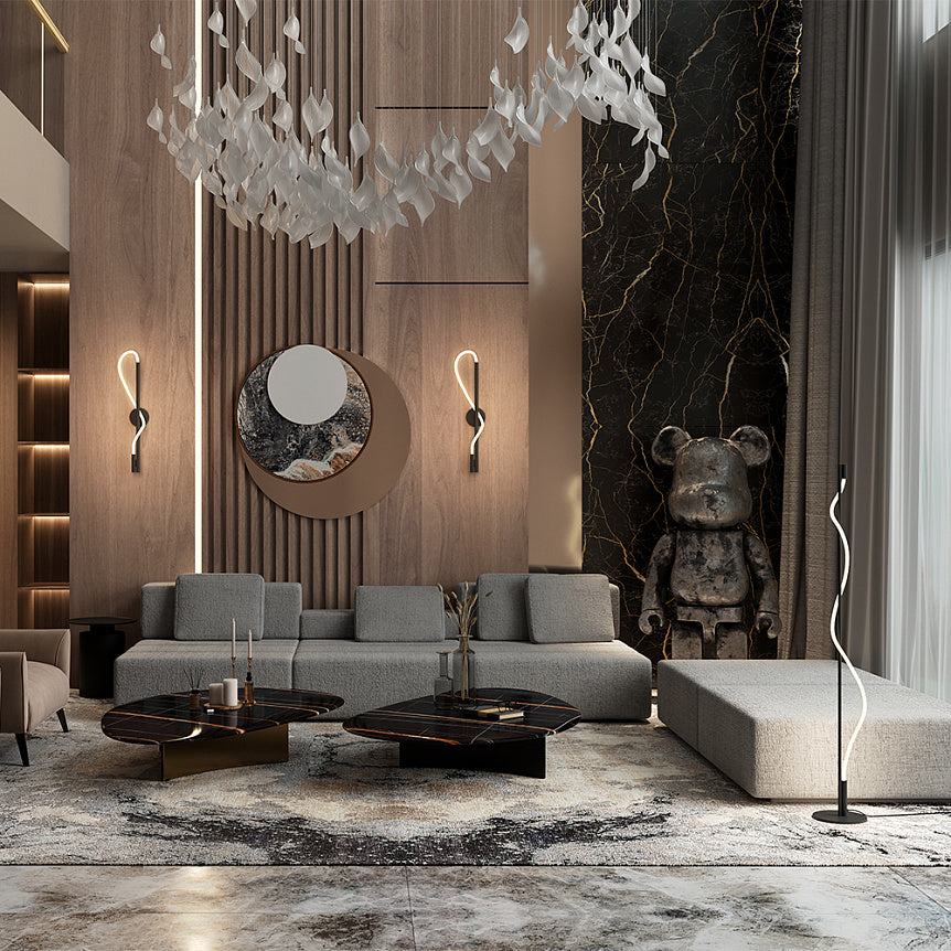 
LED Design Stehlampe "Tau"