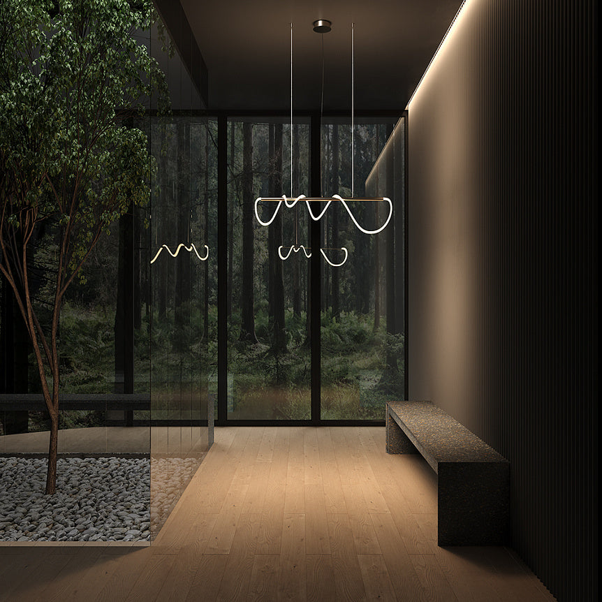 
Lampada a sospensione di design LED Wave "Tau"