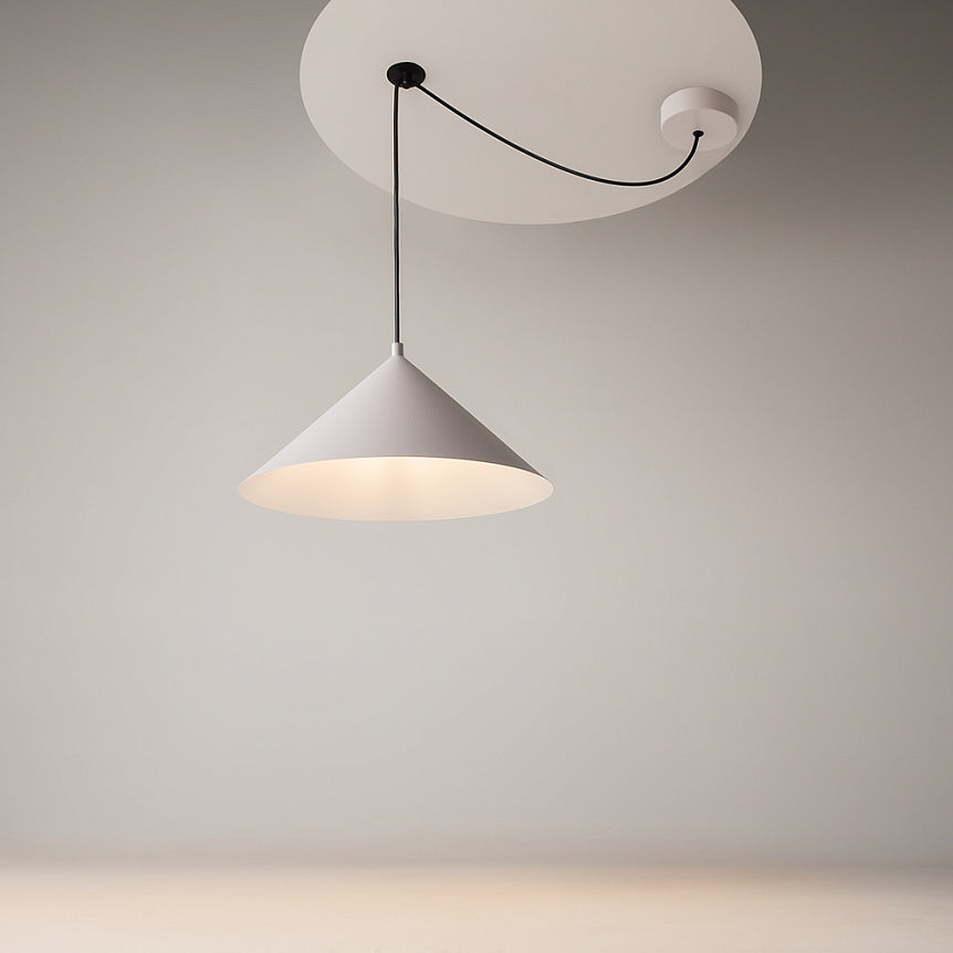 
Lampada a sospensione regolabile in altezza “Basic Colors II” - Bianco
