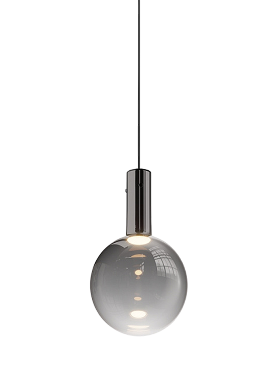 
Lampada a sospensione di design LED “Nebula” - Vetro fumé / ø 20cm