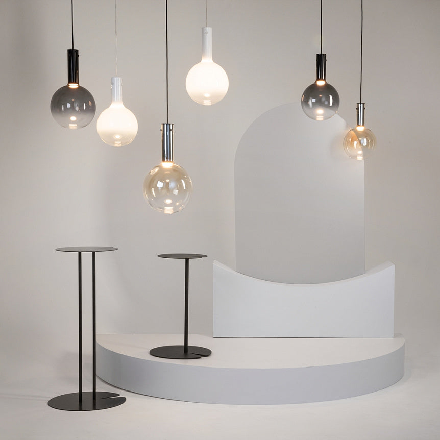 
Lampada a sospensione di design LED “Nebula” - Vetro fumé / ø 20cm