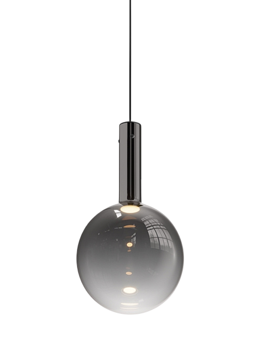 
Lampada a sospensione di design LED “Nebula” - Vetro fumé / ø 25cm