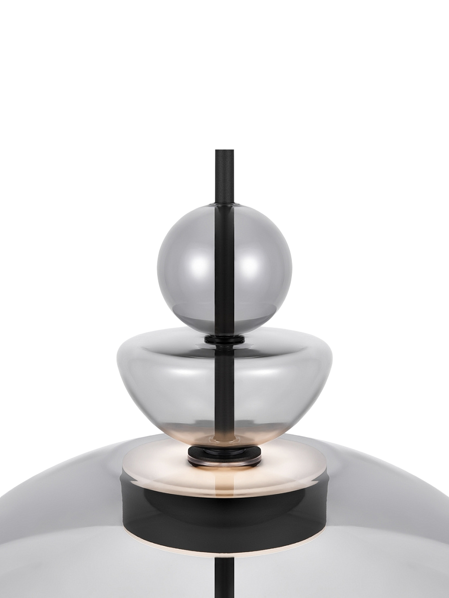 
Lampada a sospensione di design geometrica a LED “Bangkok” - Grigio / ø 40cm