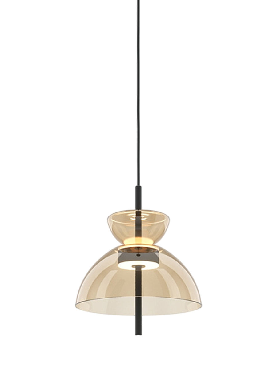 
Lampada a sospensione di design rotonda a LED “Bangkok II” - Ambra / ø 25cm