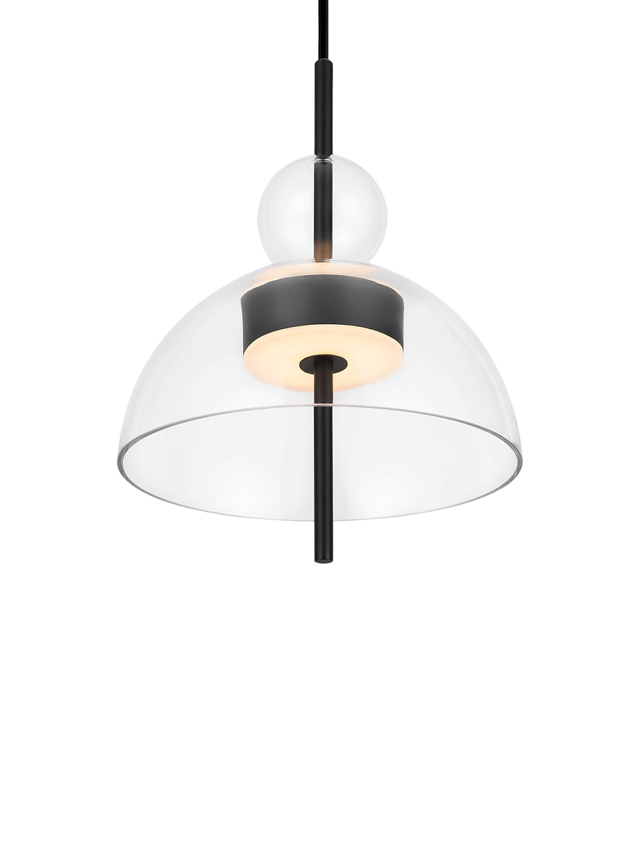 
Lampada a sospensione di design rotonda a LED “Bangkok” - Trasparente / ø 25cm