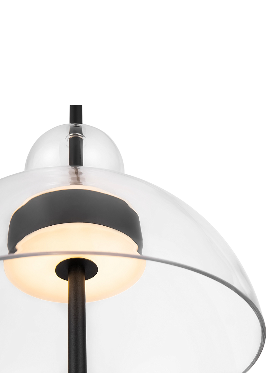 
Lampada a sospensione di design rotonda a LED “Bangkok” - Trasparente / ø 25cm