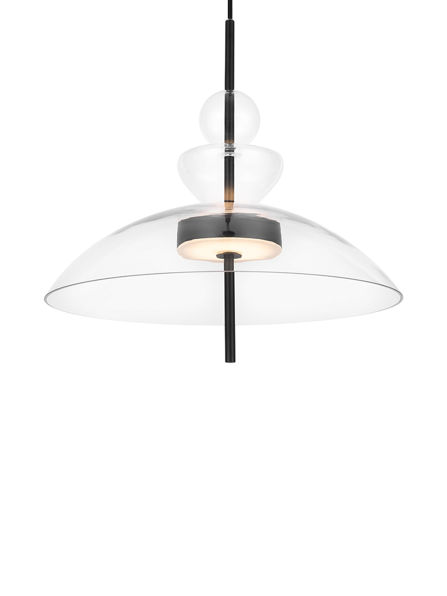 
Lampada a sospensione di design geometrica a LED “Bangkok” - Trasparente / ø 40cm