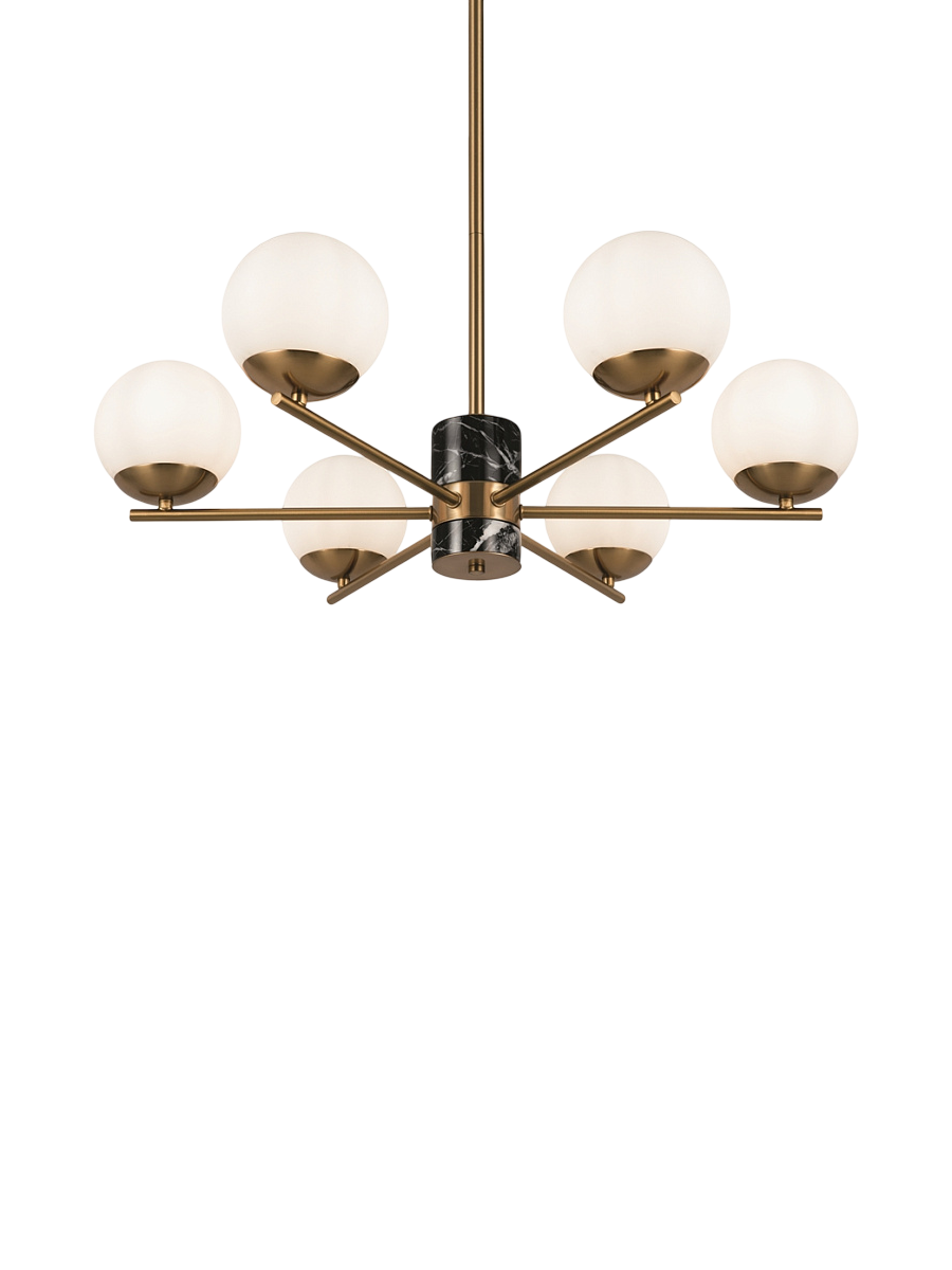 
Lampada a sospensione di design "Marble" - A 6 fiamme