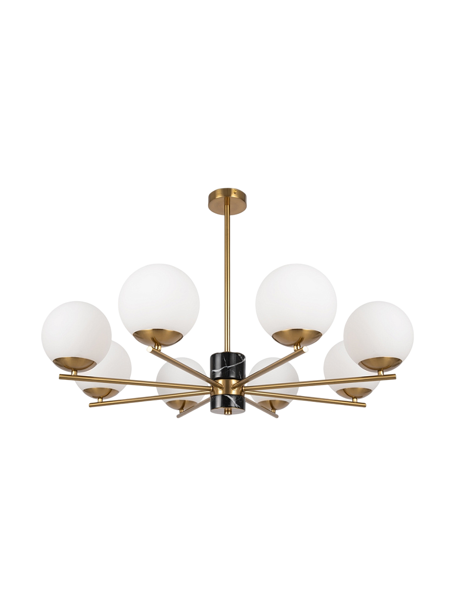 
Lampada a sospensione di design "Marble" - 8-Fiammeggio