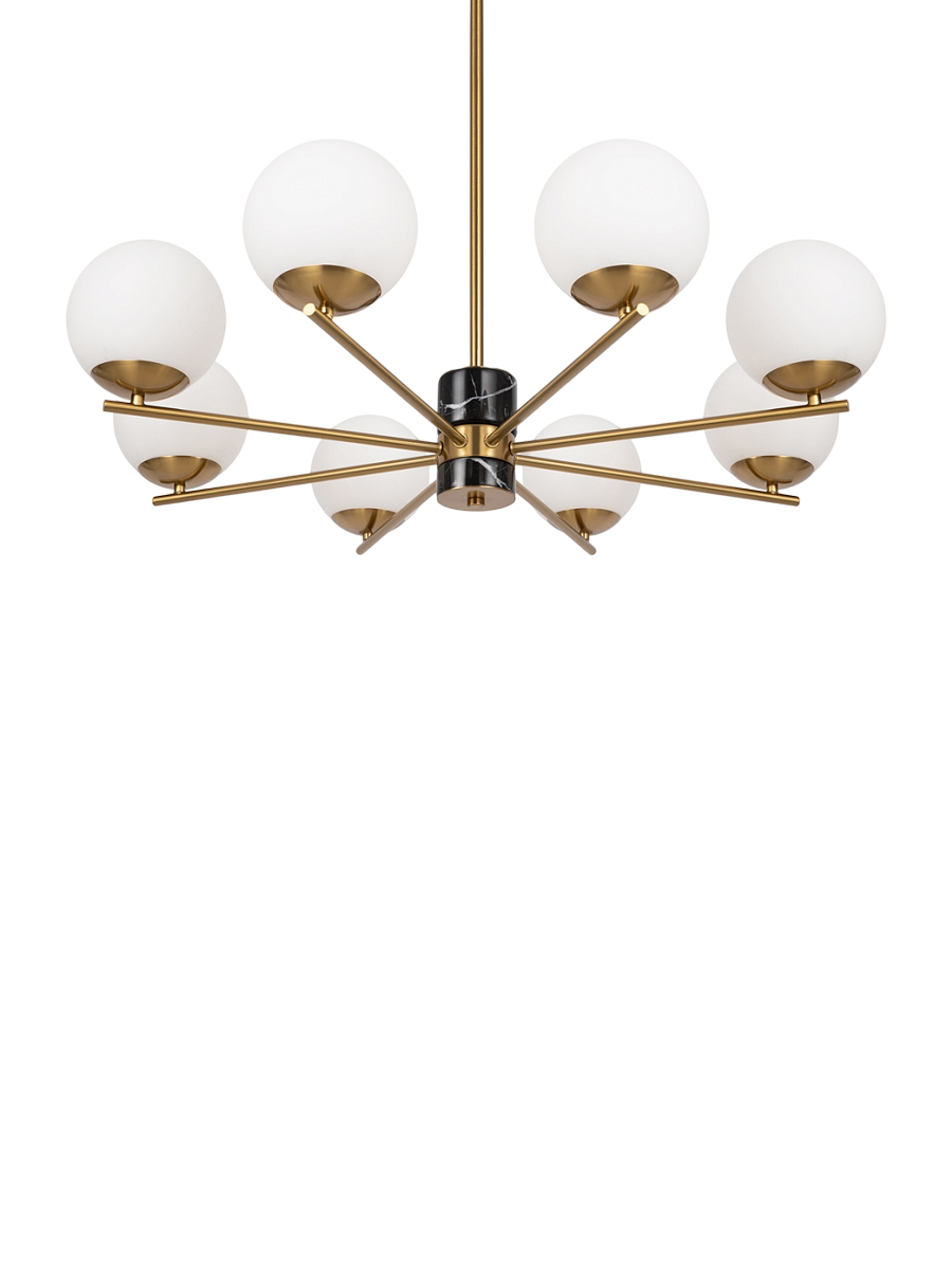 
Lampada a sospensione di design "Marble" - 8-Fiammeggio