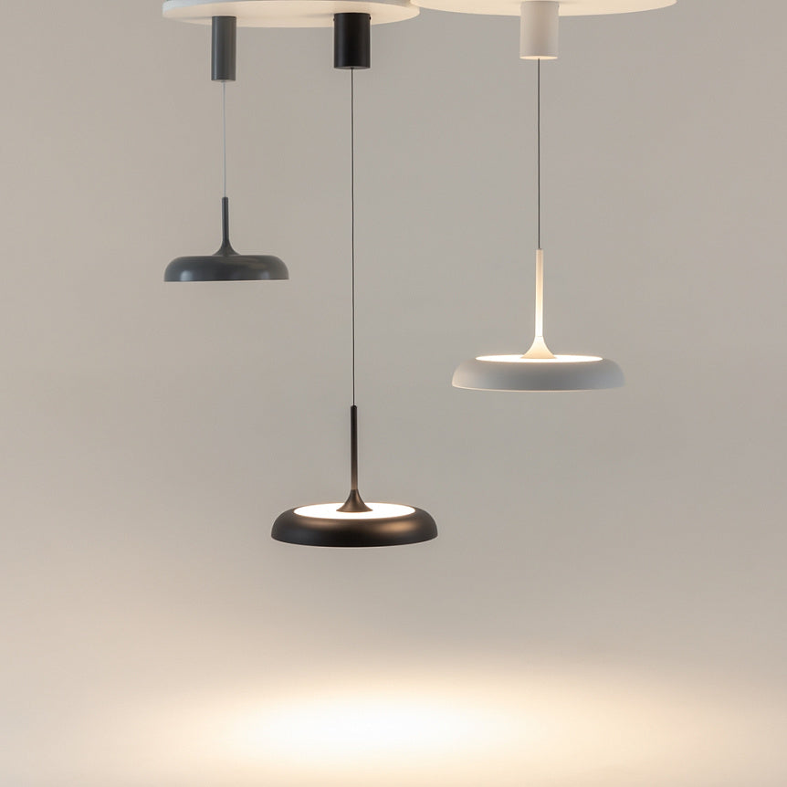 
Lampada a sospensione di design LED “Gerhard” - Grigio / ø 30cm