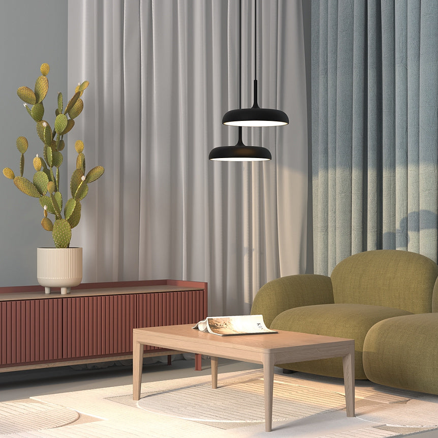 
Lampada a sospensione di design LED “Gerhard” - Nero / ø 40cm
