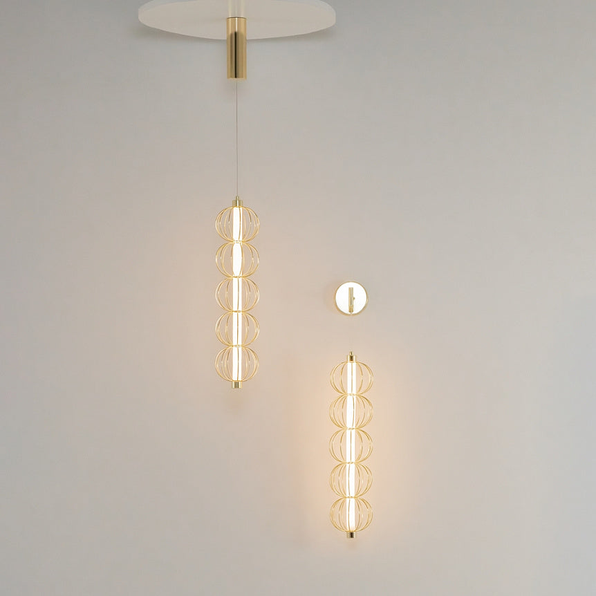 
LED Design Wall Lamp "Golden Cage"
