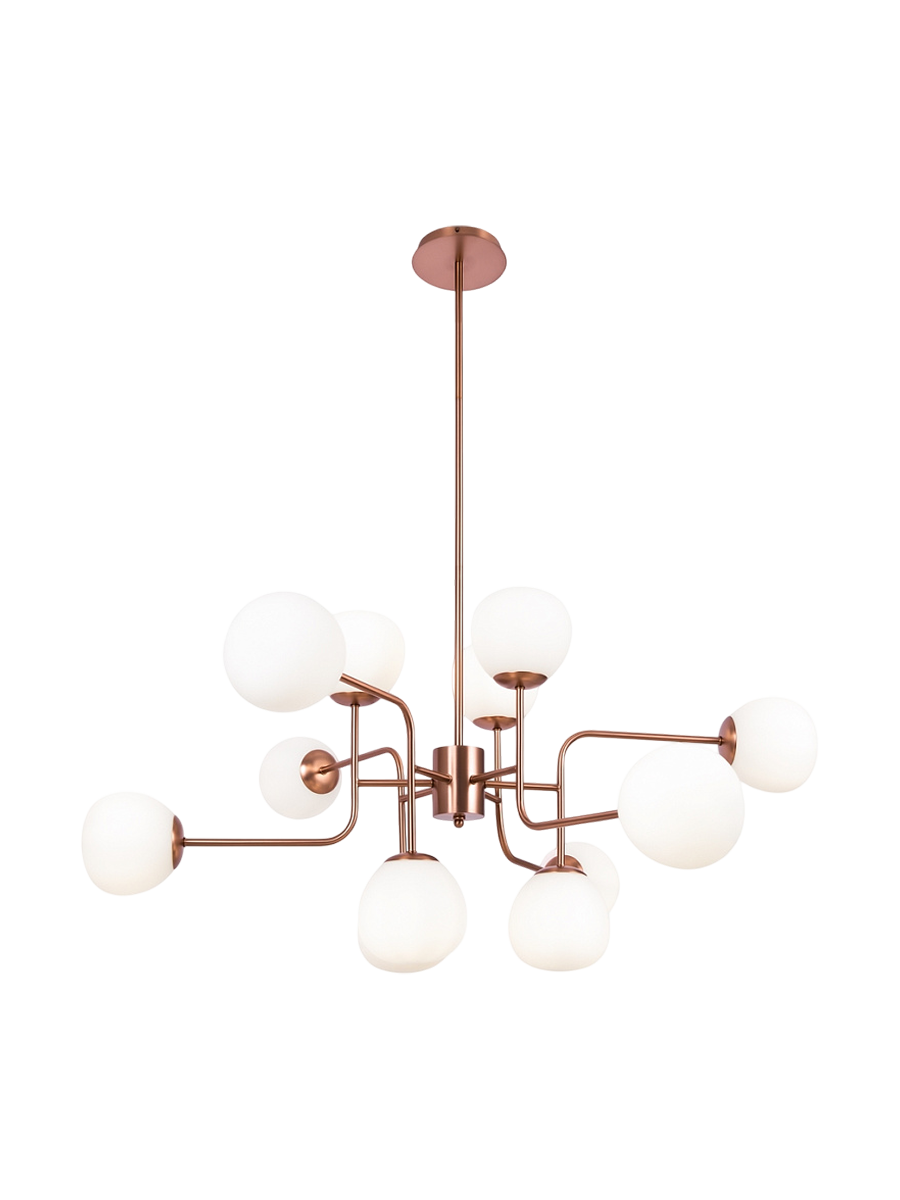 
Designer Chandelier "Erich" 12-Light - Gold