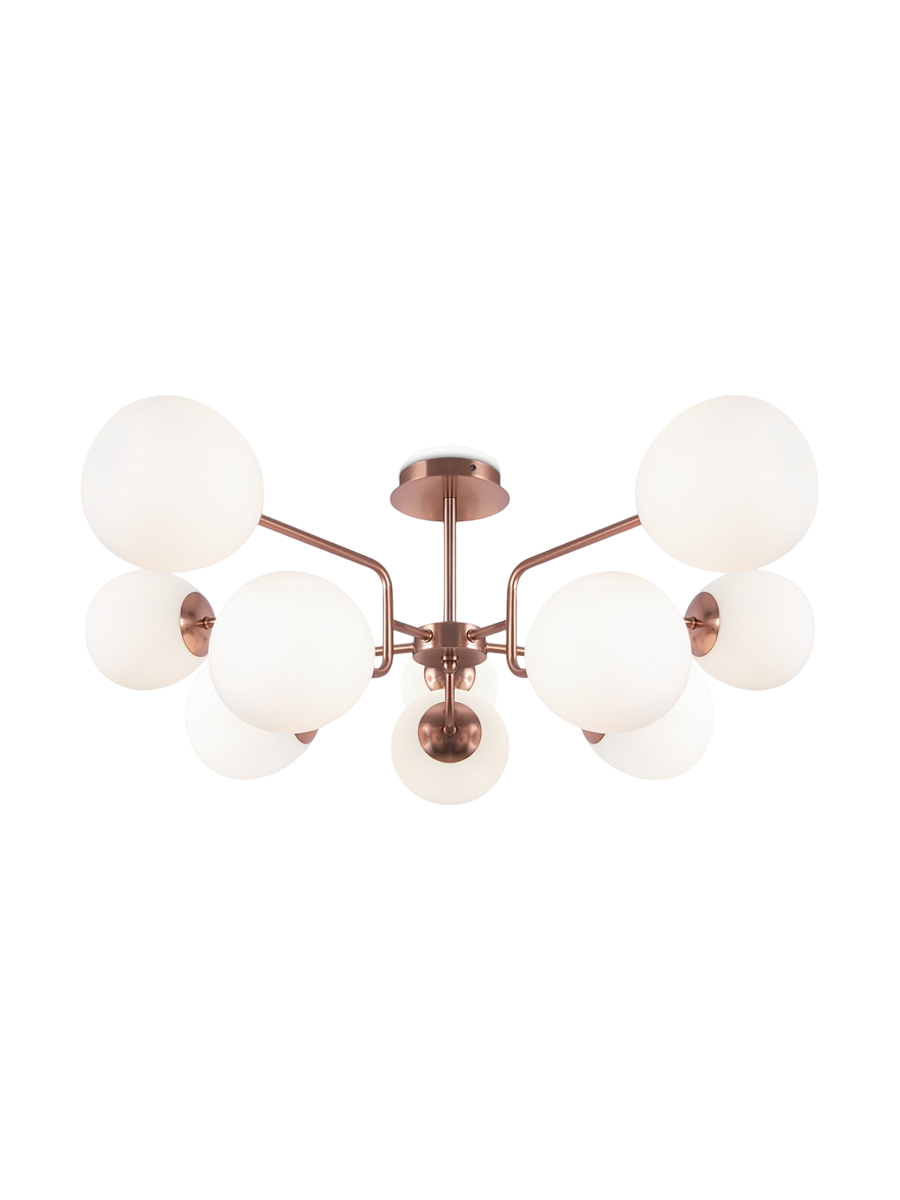 
Lampada da soffitto di design “Erich”, 10 luci - Oro