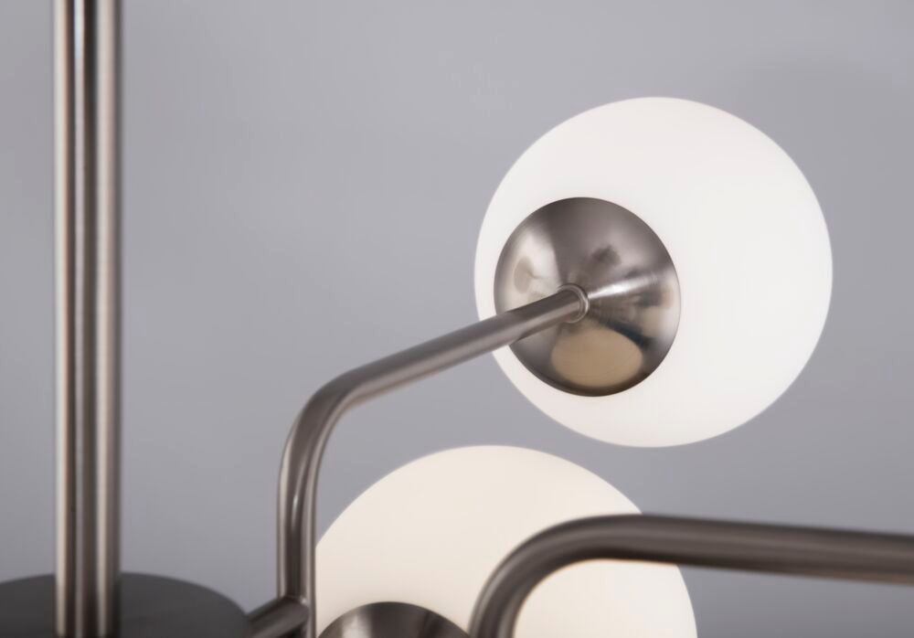 
Lampada da soffitto di design “Erich”, 10 luci - Argento