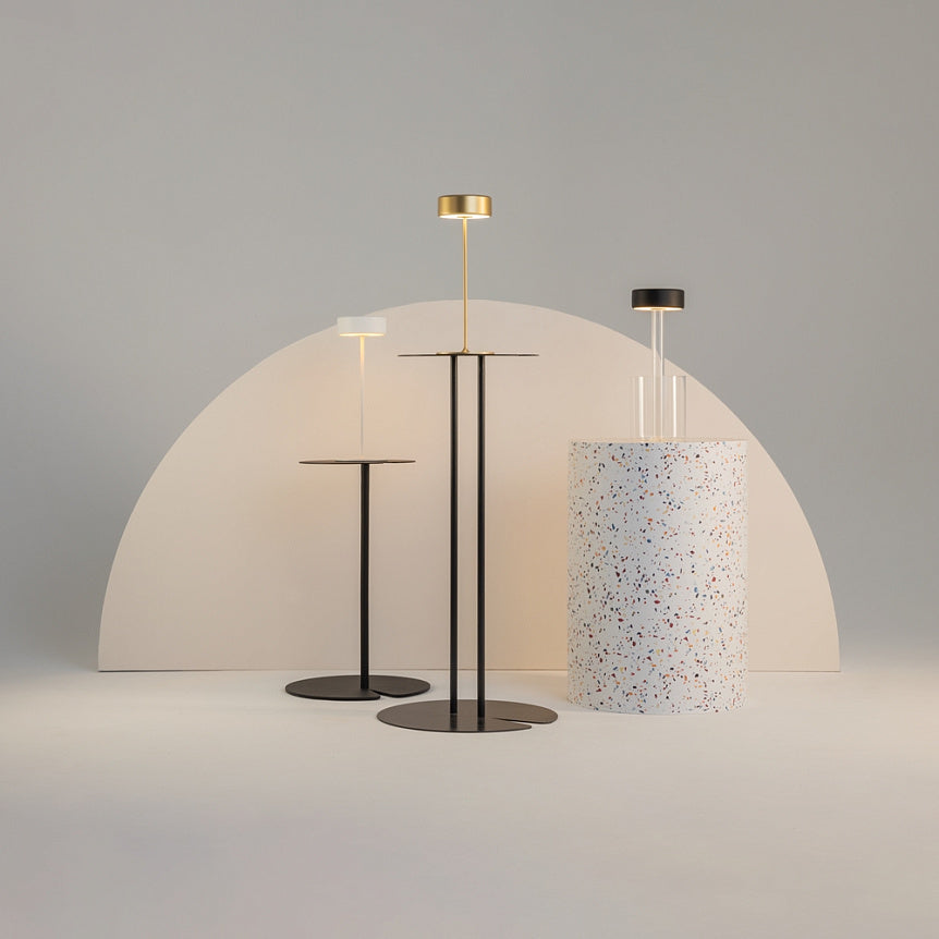 
Lampada da tavolo portatile a LED a batteria “Al Collaboration II” - Nero/Trasparente